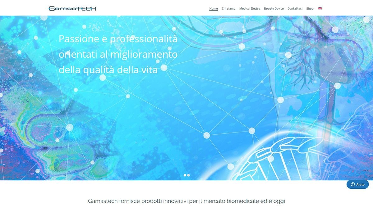 SFWEB - consulenza realizzazione siti web - Gamastech Prodotti Innovativi Biomedicali