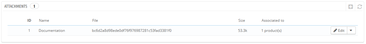 gestione allegati prestashop
