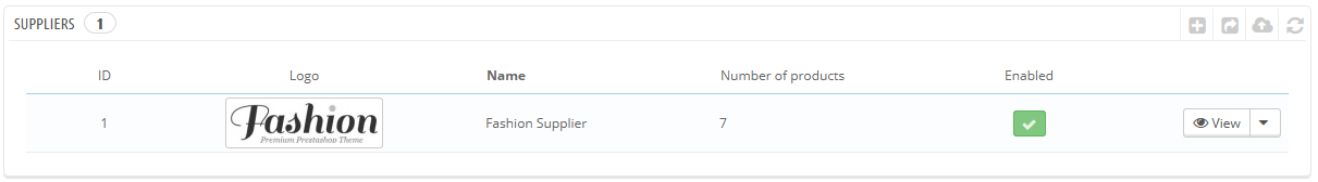 gestione fornitori prestashop