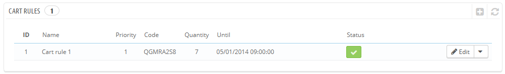gestione regole carrello prestashop