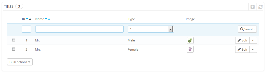 gestione titoli prestashop