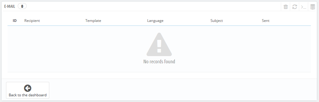 log email prestashop