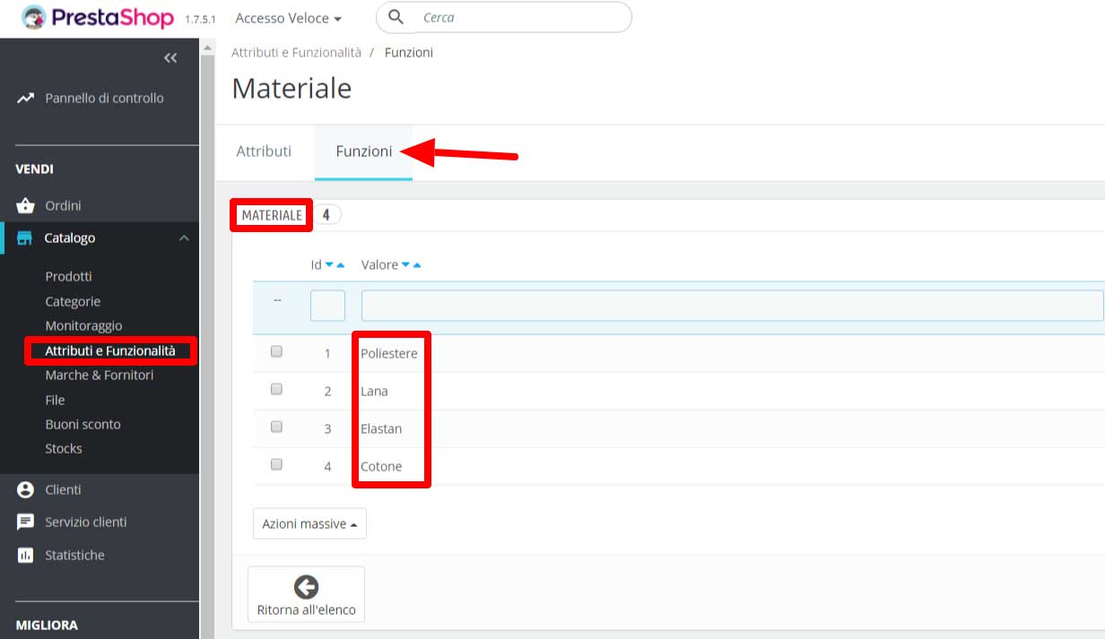 attributi e funzionalita in prestashop 2