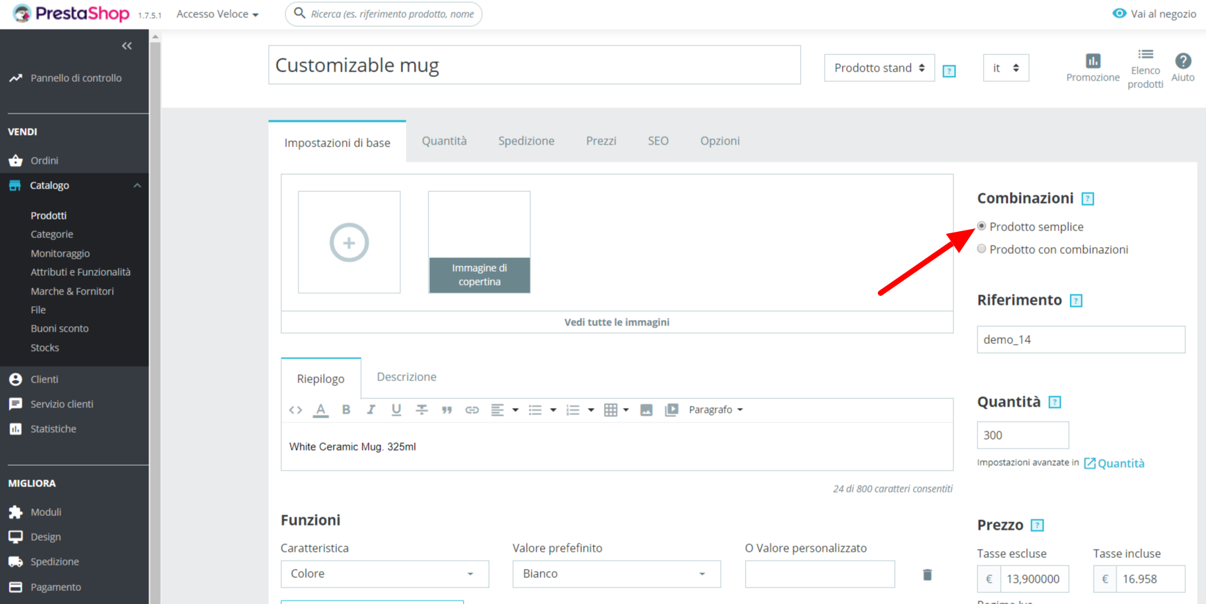 Come Creare Delle Combinazioni Per Un Prodotto In Prestashop